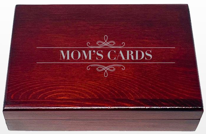 Mom's Mahogany Card Box main image